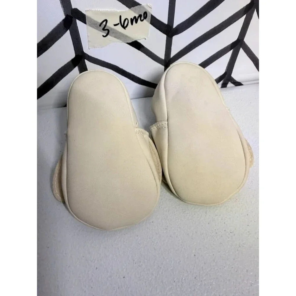 Beige Bunny 🐰 Baby Shoes Unisex 3-6M 7115